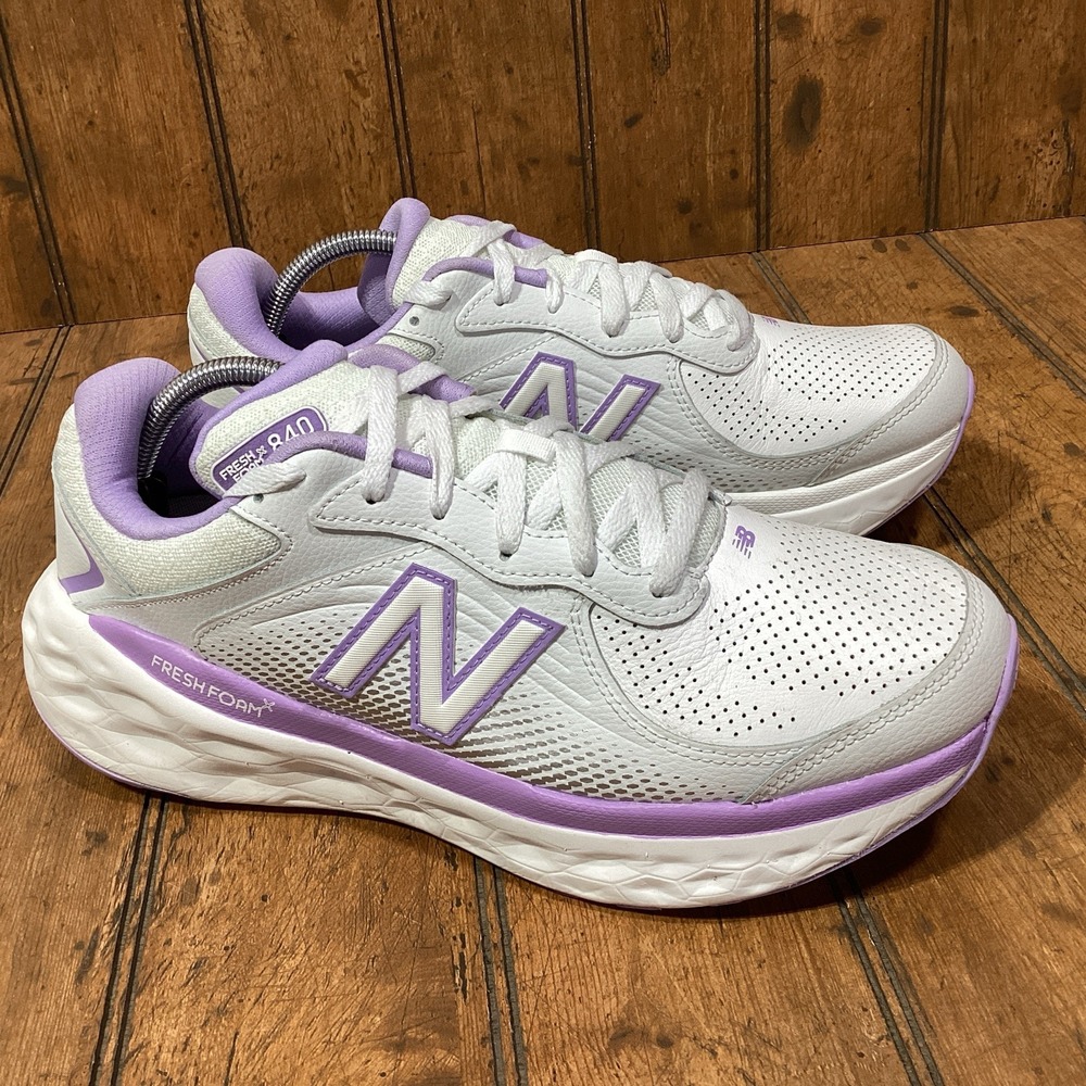 New Balance Fresh Foam 840 V1 Shoes Women's 13 B Mens 11.5 White Purple WW840FW1